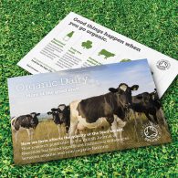 Organic Dairy Recycled Postcard