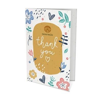 Thank you card printed on seed paper