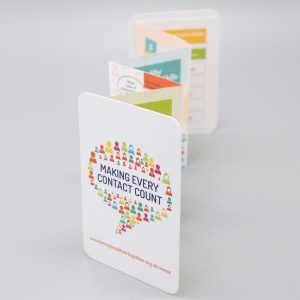 Die Cut, Concertina Fold, Pocket Leaflet